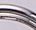 closeup of men's wedding band