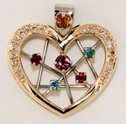 Family Tree Heart Pendant