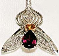Lady Slipper Orchid Pendant