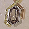 Zultanite, diamond and gold pendant.