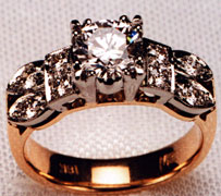 Ladies Antique-Style Engagement Ring