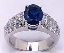 Ladies Sapphire and Diamond Ring
