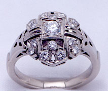 Ladies Edwardian Diamond Ring
