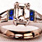 Diamond and Sapphire Ring