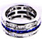 diamond and sapphire eternity ring